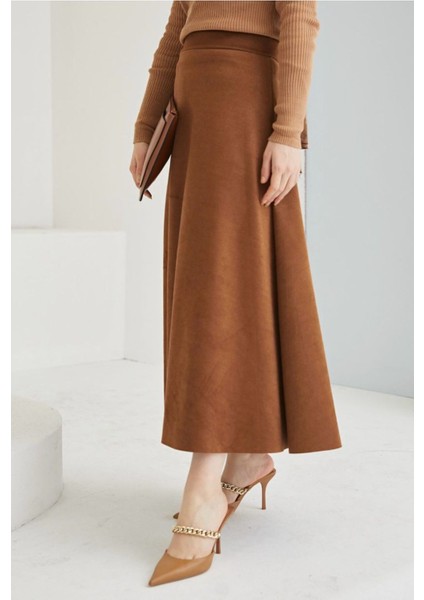 Şık Tasarım Süet Mevlana Etek New Season 0036 indirimleri