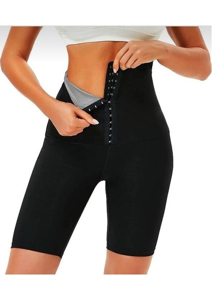 Sauna Termal Şort Iki Beden Incelten Vücut Şekillendirici Yağ Yakmaya Yardımcı Sauna Agraflı Şort fiyatları