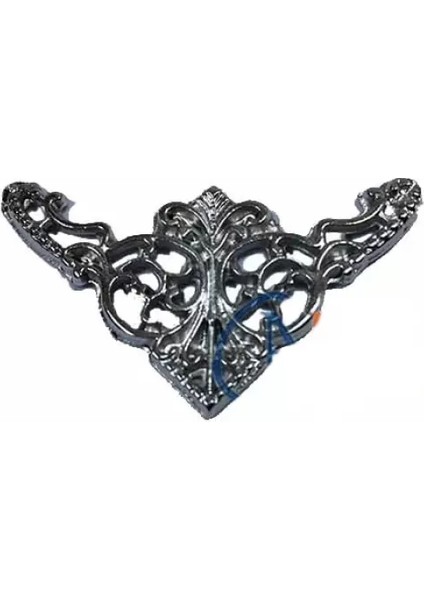Dekoratif Köşe Süsü, Köşelik - Küçük, 19X34MM, Nikel, 100 Adet