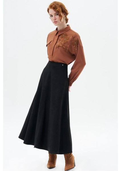 Şık Tasarım Süet Mevlana Etek New Season 0036 fiyatları