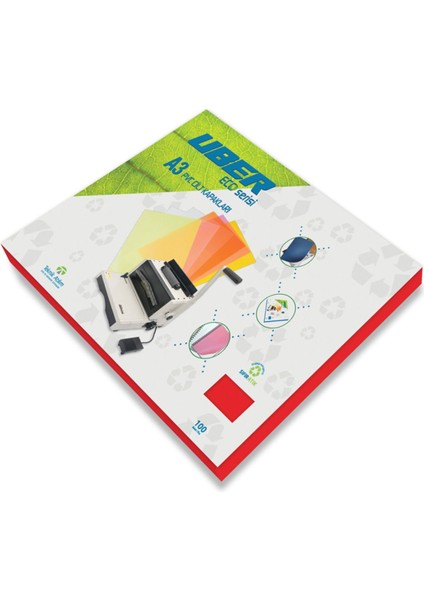 A3 Opak Kırmızı Pvc Cilt Kapakları, 100 Adet, Dayanıklı ve Şık Tasarım fiyatları
