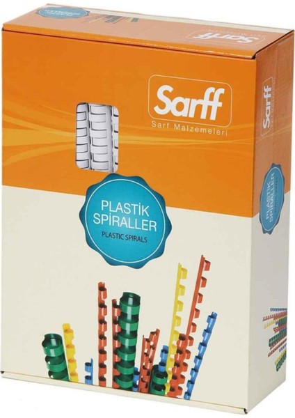 Beyaz Plastik Spiral 20MM 100'LÜ Paket, Çok Amaçlı ve Dayanıklı Spiral Set