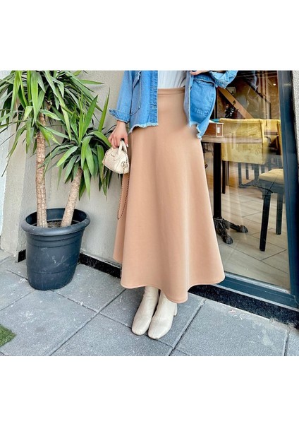 Scuba Kumaş Geniş Çan Etek fiyatları