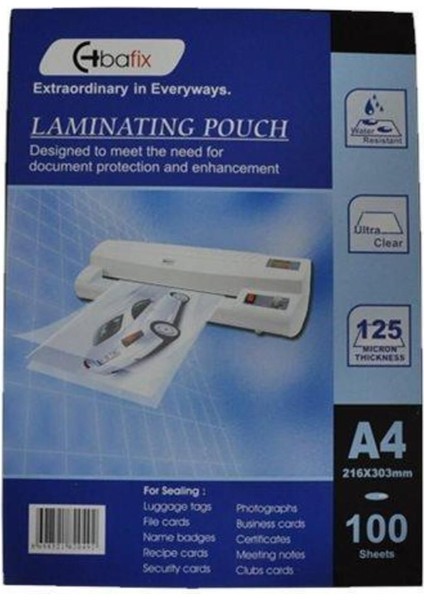 A4 Laminasyon Filmi 125 Mic, 216-303, Yüksek Kalite ve Dayanıklılık Sağlayan Ürün