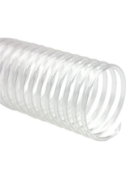 25 mm Şeffaf Plastik Spiral Paket, 100 Adet Helezon Ürünleri
