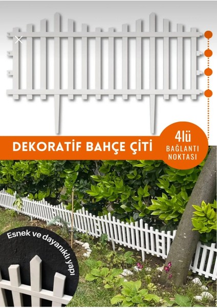 Dekoratif Bahçe Çiti Plastik Peyzaj Çiti Modern Bahçe Çiti 1 Adet 39X59CM 4lü Baglantı Daha Kaliteli