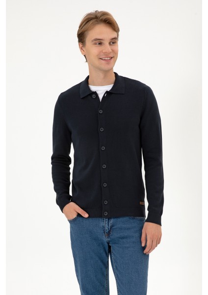 Erkek Lacivert Hırka (Triko) 50313690-VR033