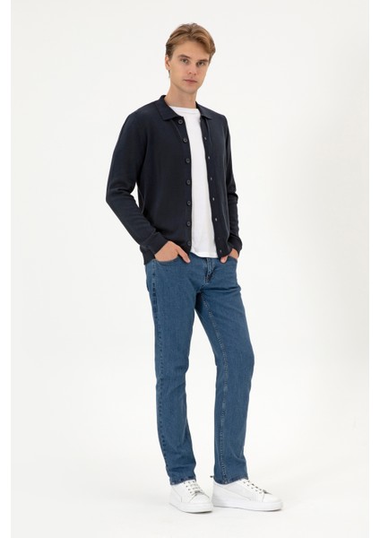 Erkek Lacivert Hırka (Triko) 50313690-VR033 fırsatları