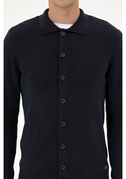 Erkek Lacivert Hırka (Triko) 50313690-VR033