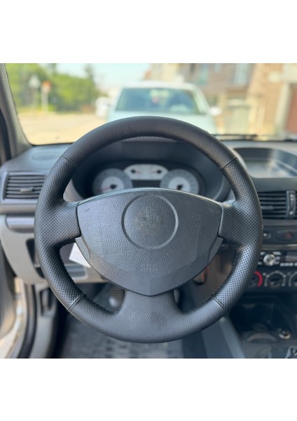 Clio 2 Araca Özel Direksiyon Kılıfı (Nokta Düz)