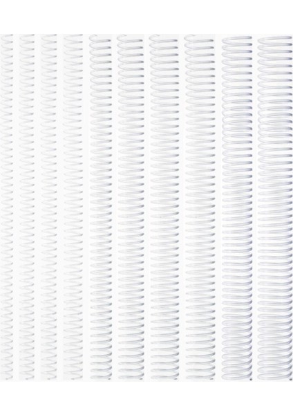 Şeffaf Spiral Plastik Helezon 100 Lü 31 Mm, Paketli ve Kullanışlı Malzeme