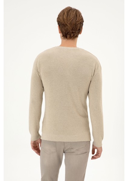 Erkek Kum Melanj Kazak /triko 50313679-VR123 indirimleri