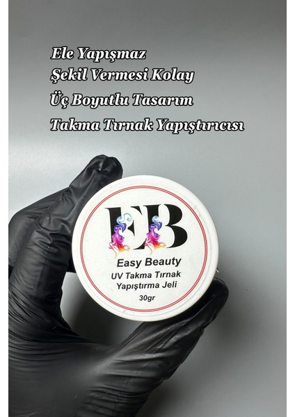 30ML Hamur Jel 3D Nail Art Tasarım Jeli Takma Tırnak Yapıştırıcısı Uv Işıkla Kullanılır Katı Formda fiyatları