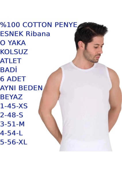 Erkek Penye Kolsuz O Yaka Bodi Atlet Beyaz Siyah Gri 6 Adet modelleri
