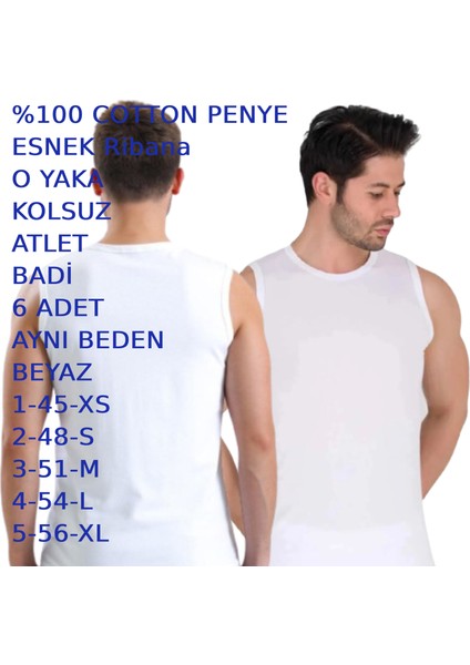 Erkek Penye Kolsuz O Yaka Bodi Atlet Beyaz Siyah Gri 6 Adet fırsatları
