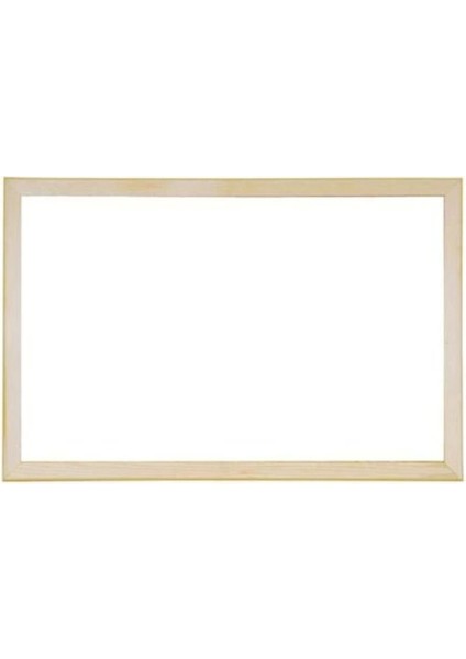 30X45 Ahşap Lamine Duvara Monte Yazı Tahtası Beyaz