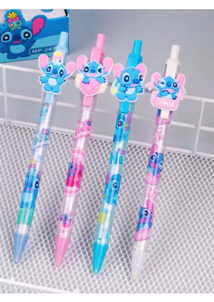 Stitch 4'lü 0.7 mm Uçlu Kalem Seti Plastik Materyal Renkli Tasarım fiyatları