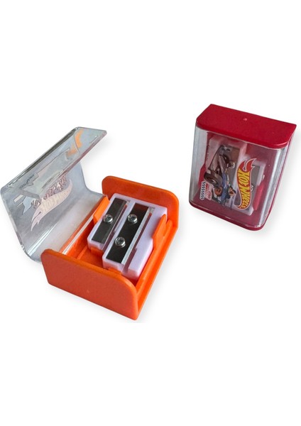 Hot Wheels Lisanslı Kalemtraş Seti, 2'li, Kırmızı ve Turuncu fırsatları