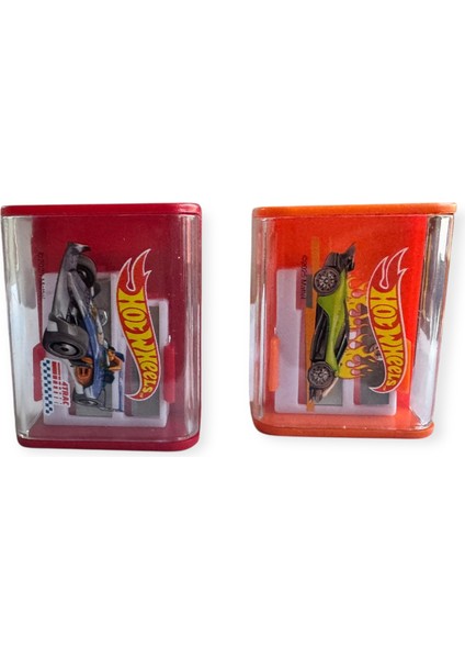 Hot Wheels Lisanslı Kalemtraş Seti, 2'li, Kırmızı ve Turuncu indirimleri
