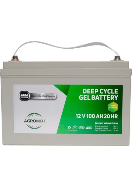 Jel Akü 12V 100AH AGROMOT100