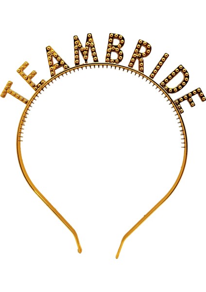 Altın Renk Team Bride Taç – Gelin ve Nedime Tacı