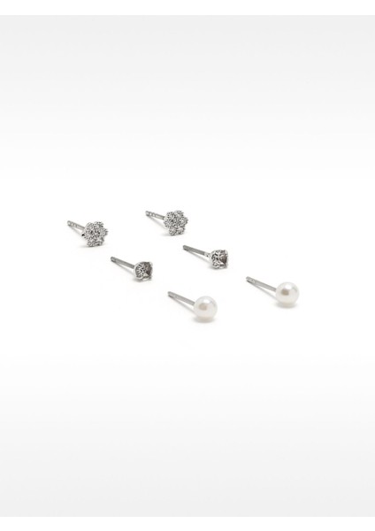 Zirkon Taşlı Küpe Seti