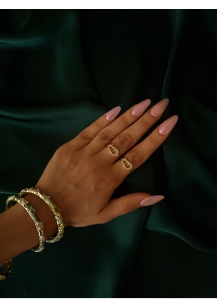 At Nalı Tasarım Gold Renk Ayarlanabilir Paslanmaz Çelik Yüzük modelleri