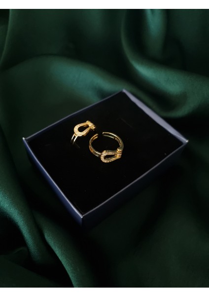 At Nalı Tasarım Gold Renk Ayarlanabilir Paslanmaz Çelik Yüzük indirimleri