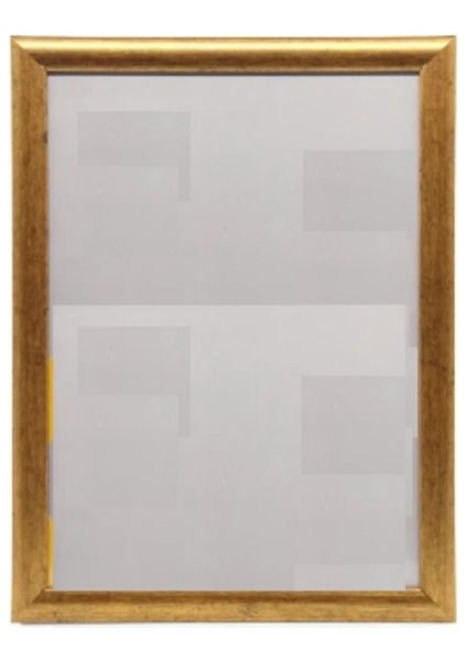 Altın Renkli A4 Çerçeve 21X30 Iç Ölçü, 25X33 Dış Ölçü, Şık ve Zarif Tasarım