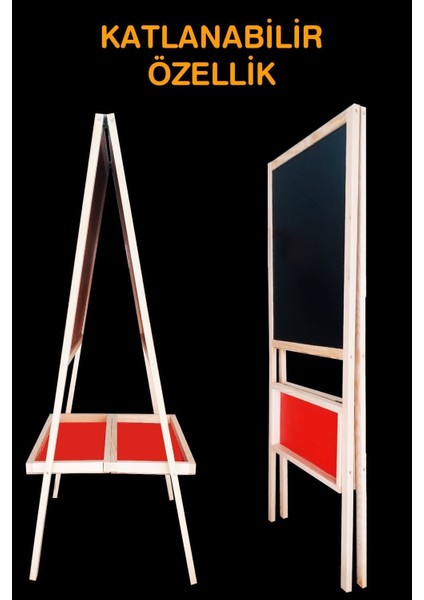 Renkli Ahşap Boncuklu Çocuk Yazı Tahtası, Güzel ve Eğlenceli Tasarım