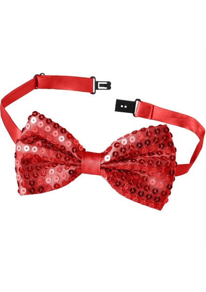 Kırmızı Payetli Pullu Papyon modelleri