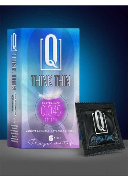 Q Think Thin 6&apos;lı Ekstra Ince Prezervatif