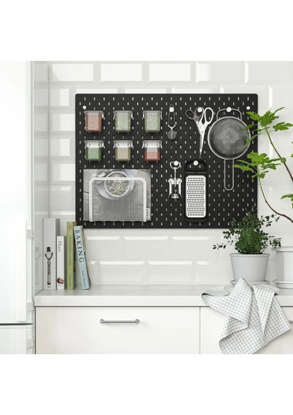 76X56 cm Çok Amaçlı Siyah Pano Pegboard, Düzen ve Organizasyon Için Mükemmel fiyatları