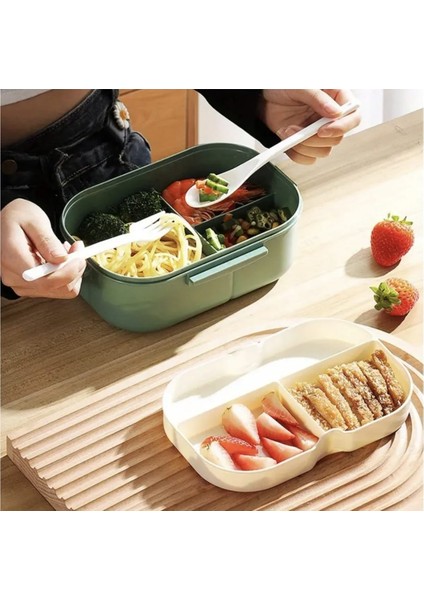 2 Katlı Taşınabilir Yemek Kabı Lunch Box Diyet Beslenme Kutusu Saklama Kabı modelleri
