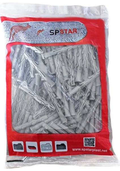 Sp Star 10X140 Ağır Yük Dubeli 100 Adet Vidasız Klima Dübeli fırsatları
