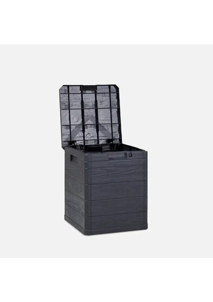 120 Litre Bahçe Depolama Sandığı Balkon Saklama Dolabı Kapaklı Plastik Sandık 50X45X50CM Antrasit fiyatları
