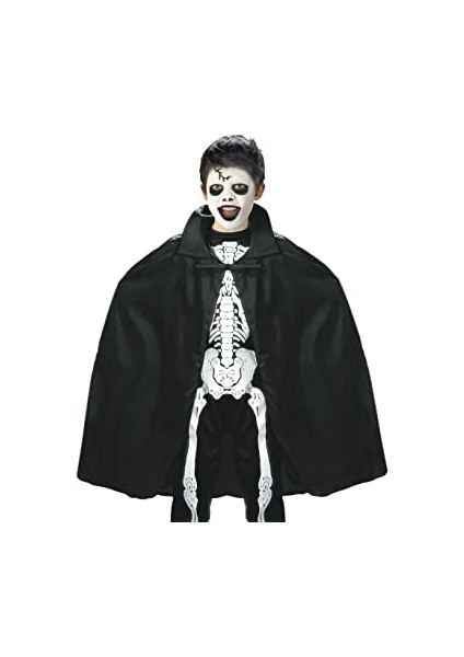 Siyah Renk Yakalı Halloween Pelerini 90 cm fırsatları