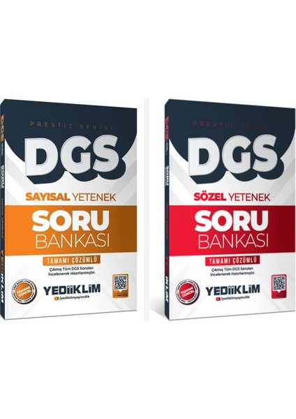Yediiklim 2026 Dgs Prestij Serisi Sayısal - Sözel Yetenek Tamamı