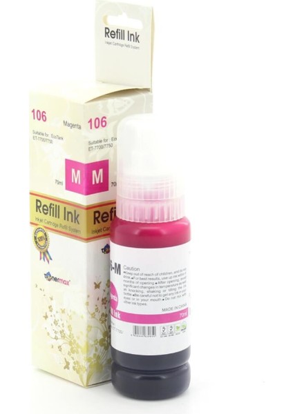 Epson 106 Kırmızı Muadil Mürekkep 70 Ml.
