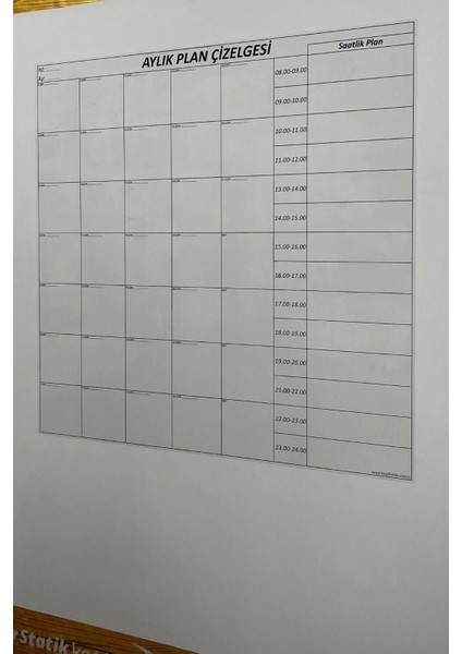 Manyetik Aylık Planlayıcı Duvar Stickerı, Renkli Takvim ve Çizelge indirimleri