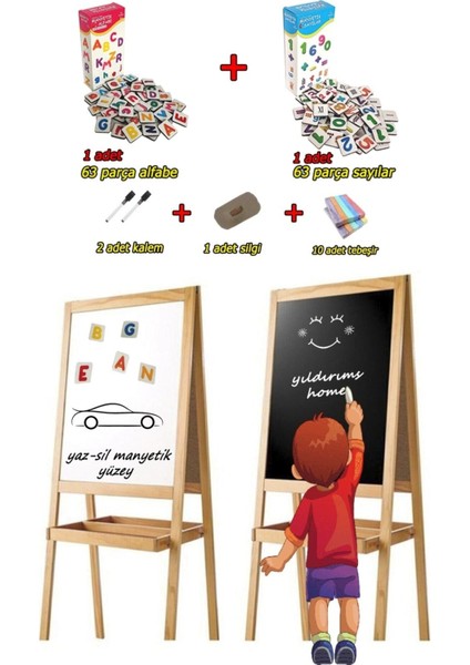 Çok Renkli Manyetik Yazı Tahtası 45X110, Eğlenceli ve Kullanışlı Yazı Tahtası