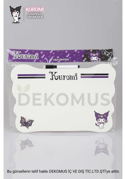 Yeni Sezon Kuromi Yazı Tahtası, Beyaz, Eğlenceli ve Renkli Tasarım