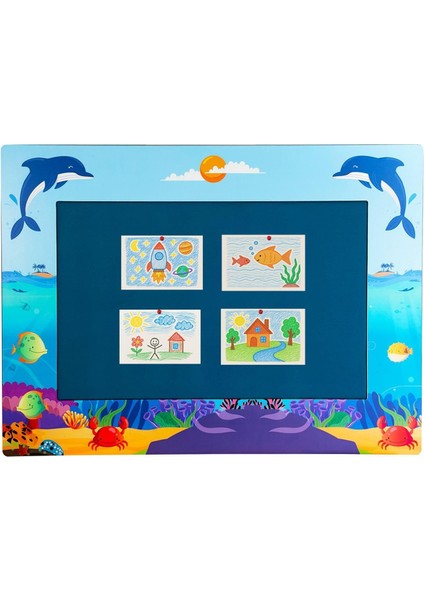 Çok Renkli Okyanus Temalı Dekoratif Panel, Şık ve Canlı Tasarım fiyatları