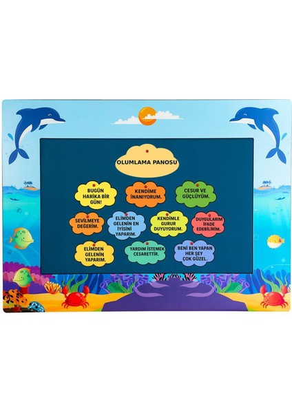 Çok Renkli Okyanus Temalı Dekoratif Panel, Şık ve Canlı Tasarım modelleri