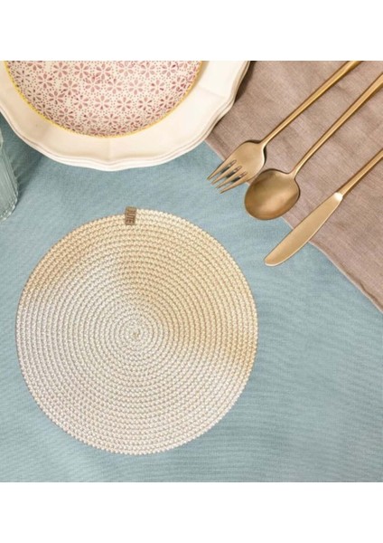 3 Adet Krem Jüt Supla – Yuvarlak Amerikan Servis Takımı