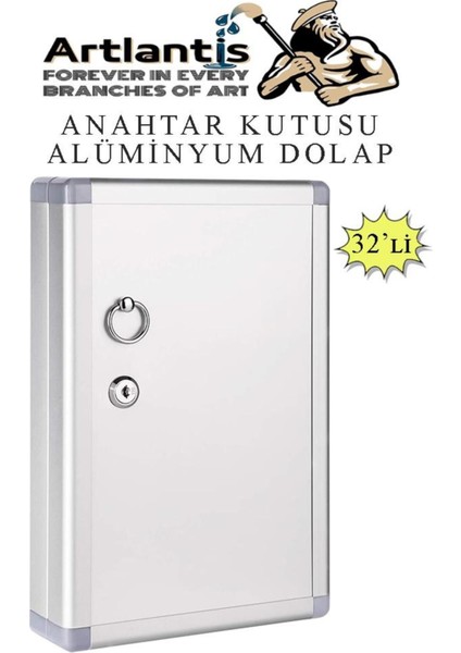 32'li Anahtar Kutusu, Alüminyum Gövde, Güvenli ve Şık Saklama Çözümü