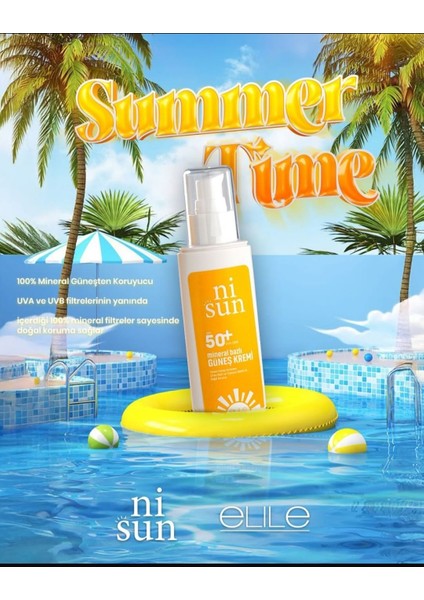 Nisun %100 Mineral Etkili 50 SPF Güneş Kremi fırsatları