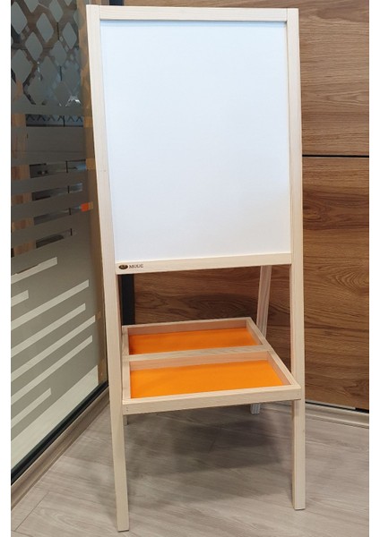 Çift Taraflı Ahşap Çocuk Yazı Tahtası, Kids Eco Serisi, Beyaz