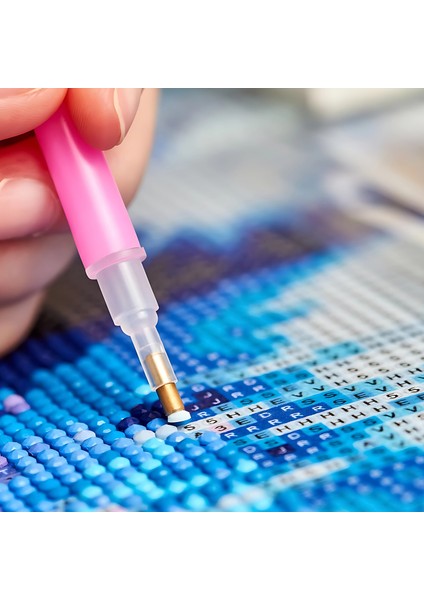 5d Elmas Boyama Seti – kırmızı Elbiseli Kadın | 40X50 cm - Tuvale Gerili Diamond Painting Sayılarla Boyama Elmas Mozaik Tablo