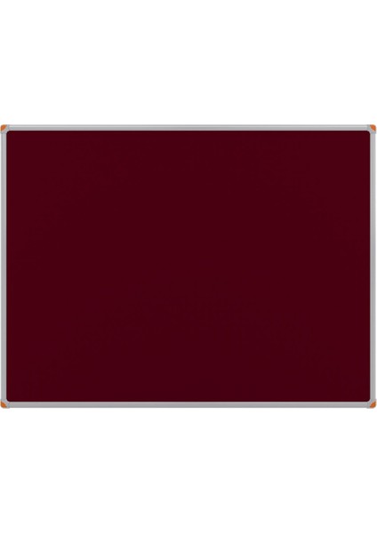 150X100 cm Bordo Kumaş Kaplı Alüminyum Çerçeve Pano